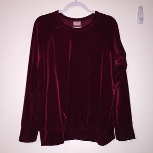 H.I.P. Red Velvet Top